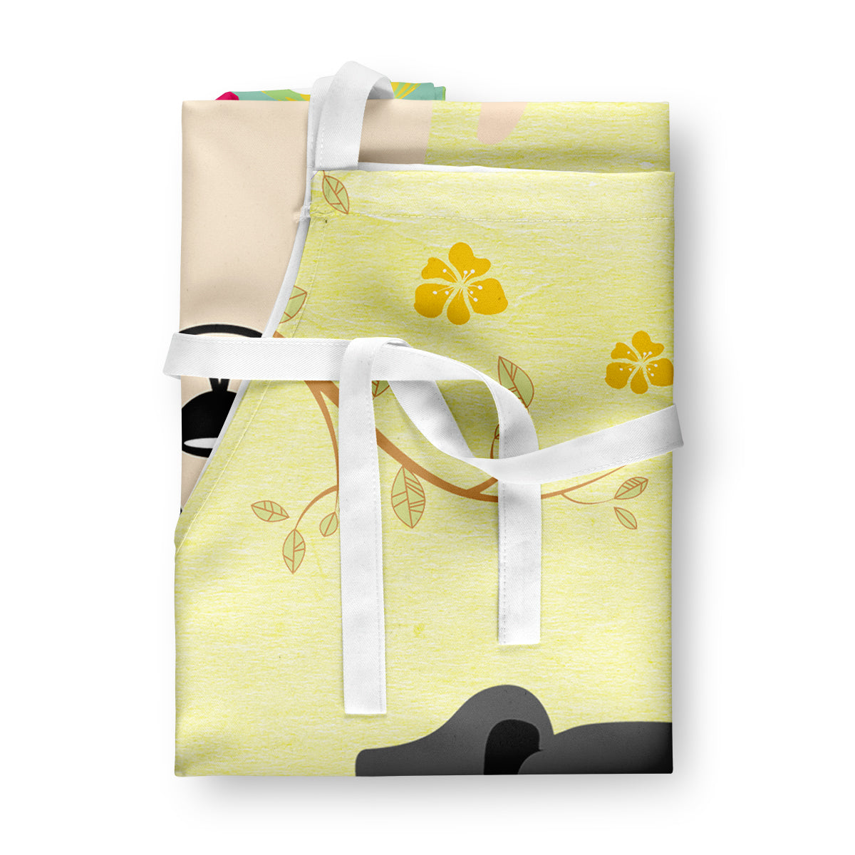 Easter Eggs Smooth Fox Terrier Apron Cooking Kitchen Server Baking Crafts Gardening for Adult Women Men, Unisex, Large, Multicolor