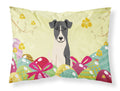 Easter Eggs Smooth Fox Terrier Standard Pillowcase Lightweight Super Soft Easy Care Decorative Artwork Pillowcase, Standard