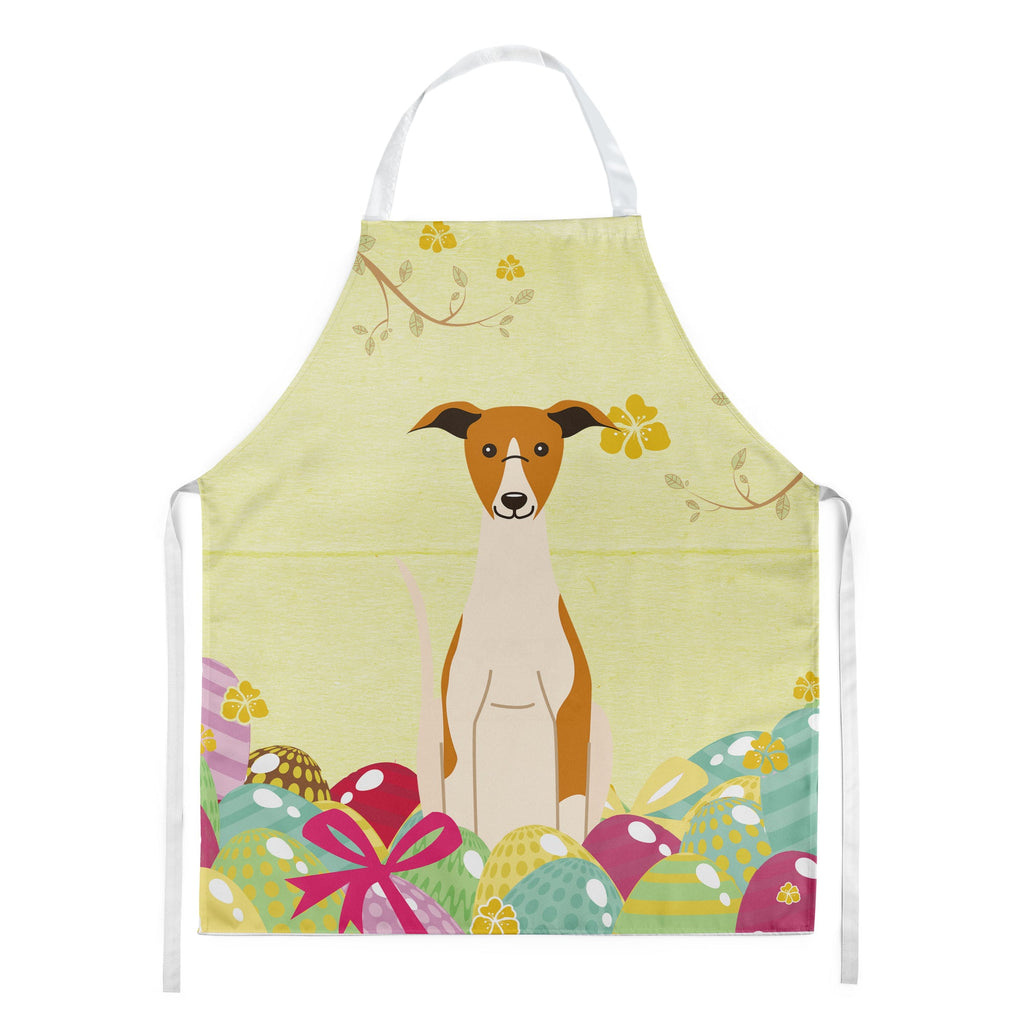 Easter Eggs Whippet Apron Cooking Kitchen Server Baking Crafts Gardening for Adult Women Men, Unisex, Large, Multicolor
