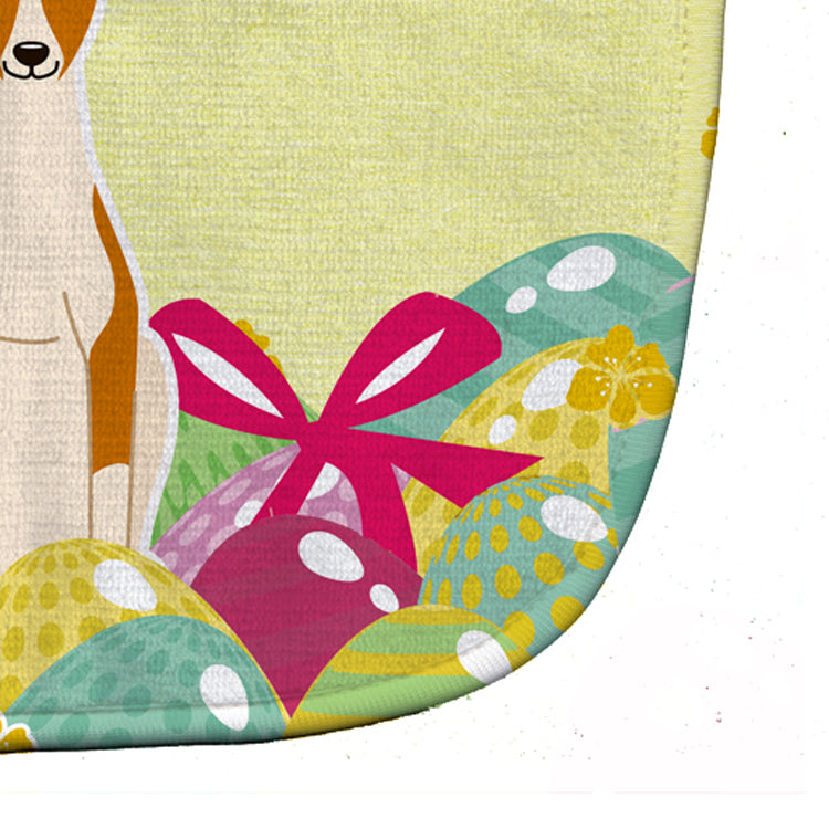 Easter Eggs Whippet Baby Bib Easy-Clean Baby Bib Baby Feeding Accessory Baby Mealtime Essential, 10 x 13, Multicolor