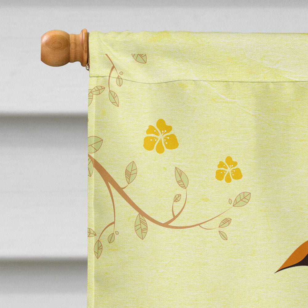 Easter Eggs Whippet House Flag 28x40 Porch Sleeve Pole Decorative Outside Yard Banner Artwork Wall Hanging, Polyester