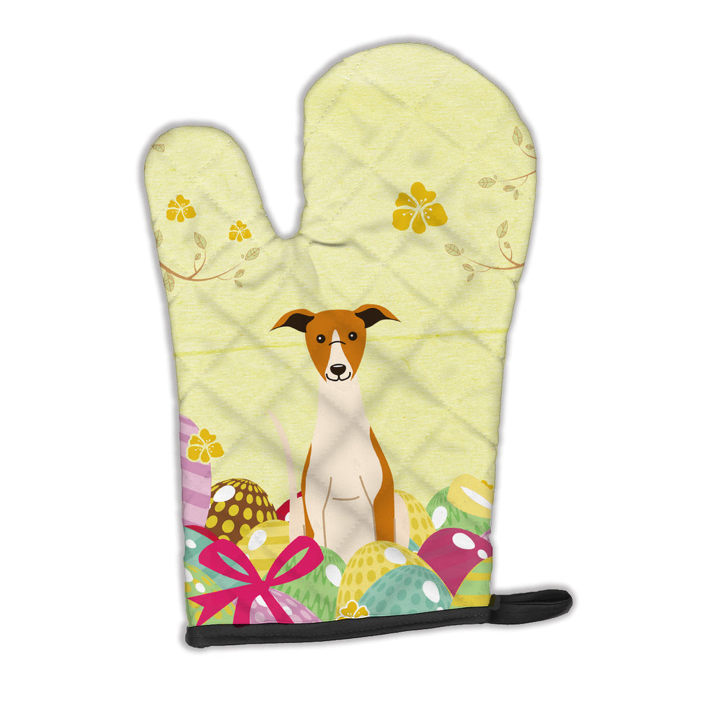 Easter Eggs Whippet Oven Mitt Heat Resistant Thick Oven Mitt for Hot Pans and Oven, Kitchen Mitt Protect Hands, Cooking Baking Glove
