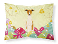 Easter Eggs Whippet Standard Pillowcase Lightweight Super Soft Easy Care Decorative Artwork Pillowcase, Standard
