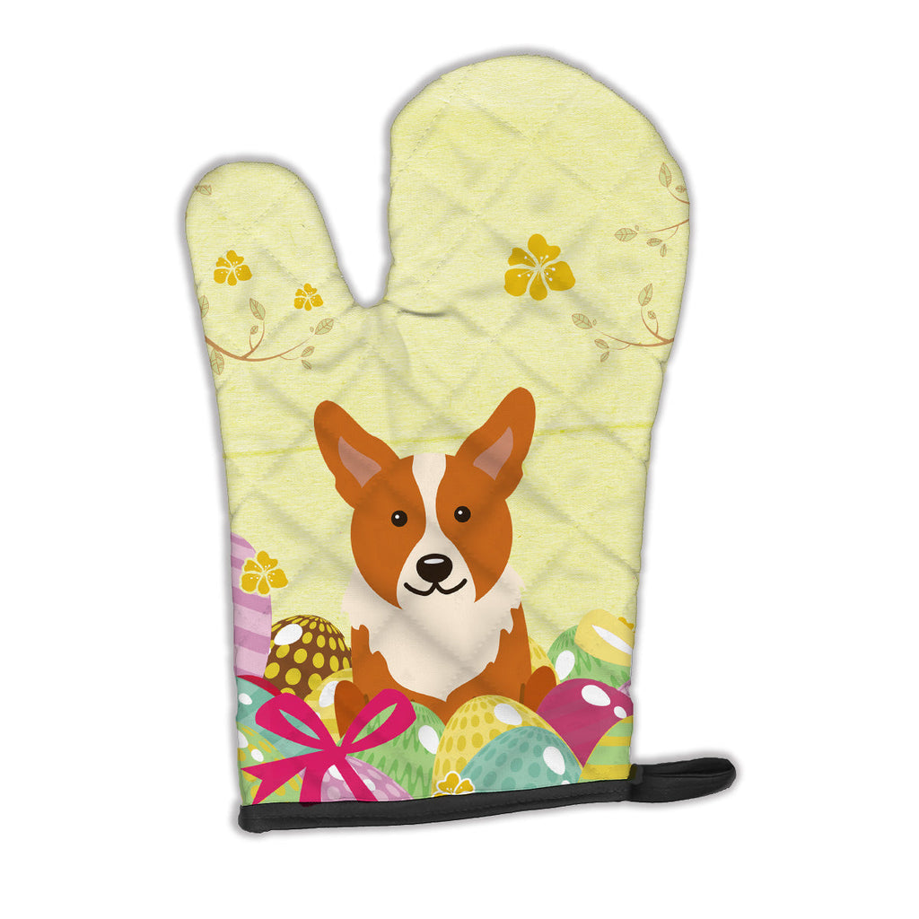 Easter Eggs Corgi Oven Mitt Heat Resistant Thick Oven Mitt for Hot Pans and Oven, Kitchen Mitt Protect Hands, Cooking Baking Glove