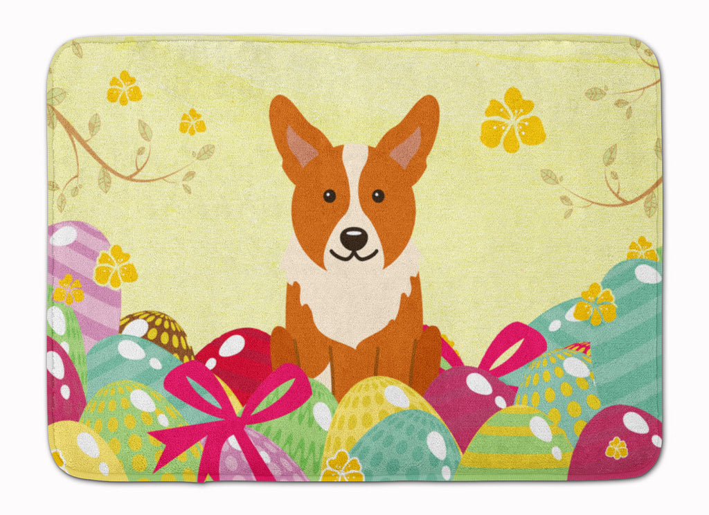 Easter Eggs Corgi Memory Foam Kitchen Mat Machine Washable Anti-Fatigue Cushion Comfort Bath or Kitchen Rug