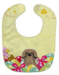 Easter Eggs Pekingese Tan Baby Bib Easy-Clean Baby Bib Baby Feeding Accessory Baby Mealtime Essential, 10 x 13, Multicolor