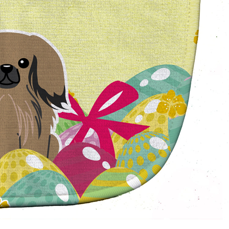 Easter Eggs Pekingese Tan Baby Bib Easy-Clean Baby Bib Baby Feeding Accessory Baby Mealtime Essential, 10 x 13, Multicolor