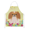 Easter Eggs Pekingese Red White Apron Cooking Kitchen Server Baking Crafts Gardening for Adult Women Men, Unisex, Large, Multicolor