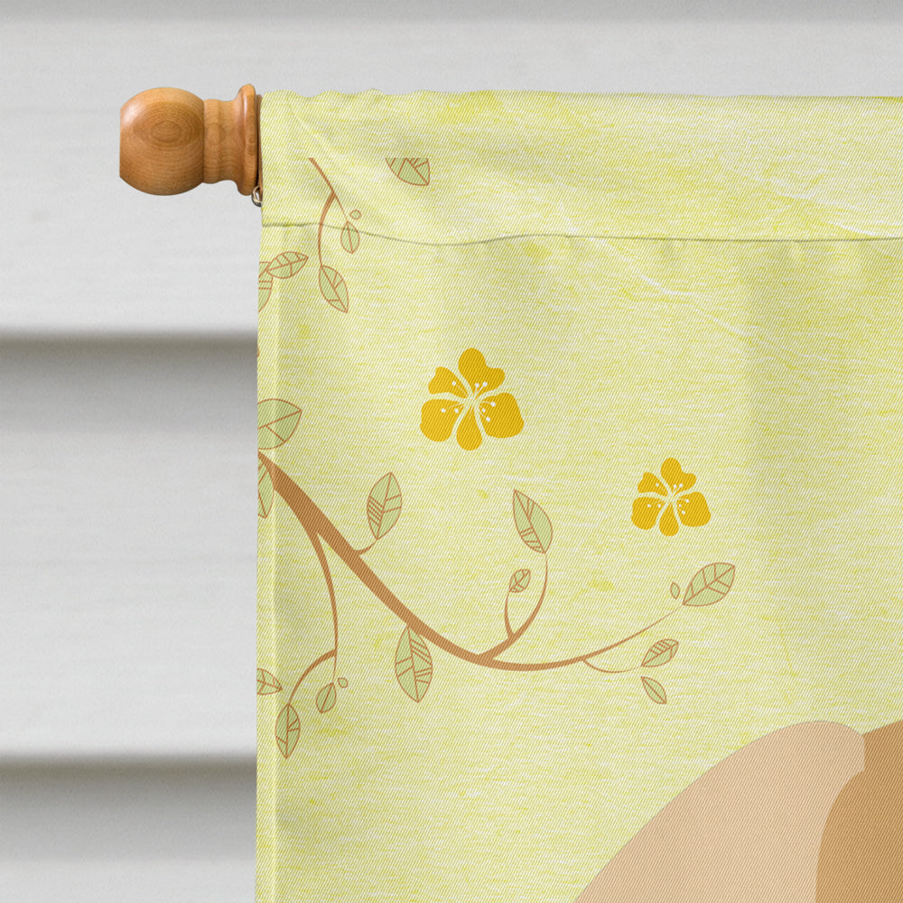 Easter Eggs Pekingese Fawn Sable House Flag 28x40 Porch Sleeve Pole Decorative Outside Yard Banner Artwork Wall Hanging, Polyester