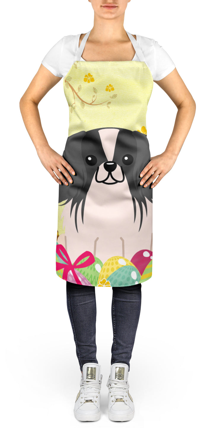 Easter Eggs Pekingese Black White Apron Cooking Kitchen Server Baking Crafts Gardening for Adult Women Men, Unisex, Large, Multicolor