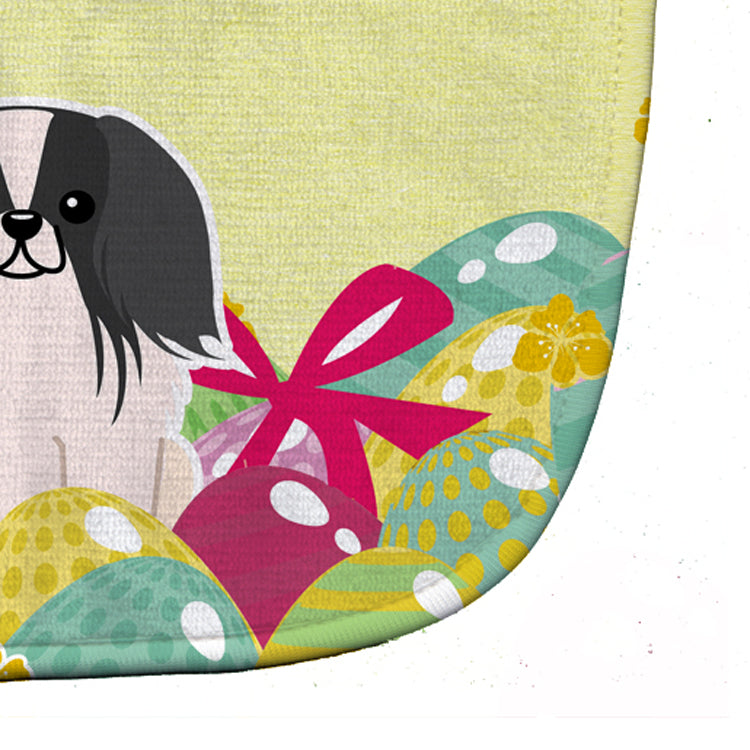 Easter Eggs Pekingese Black White Baby Bib Easy-Clean Baby Bib Baby Feeding Accessory Baby Mealtime Essential, 10 x 13, Multicolor