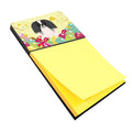 Easter Eggs Pekingese Black White Watercolor Sticky Note Holder Refillable Dispenser Desk Accessory 3x3 Pad Gift