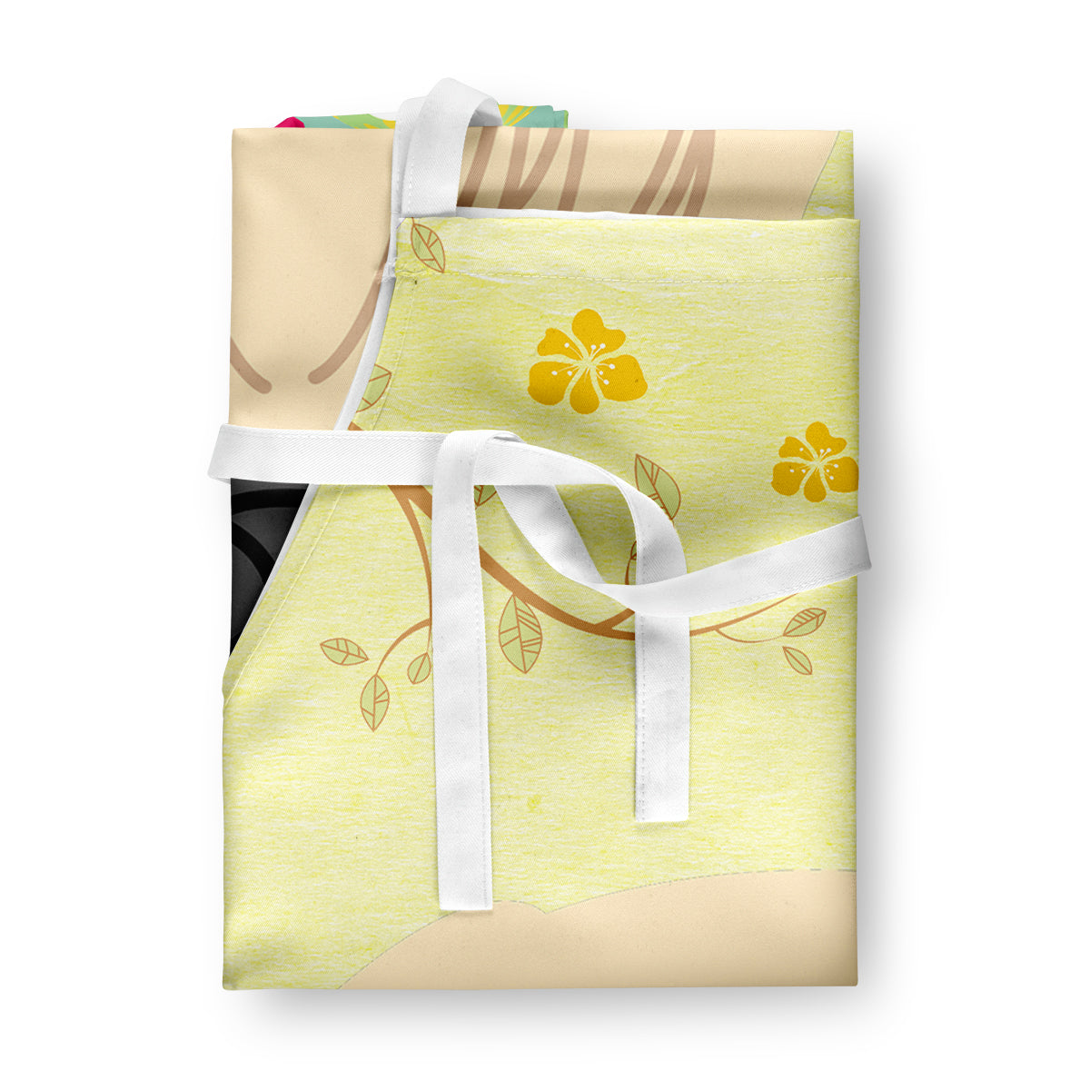 Easter Eggs Pekingese Cream Apron Cooking Kitchen Server Baking Crafts Gardening for Adult Women Men, Unisex, Large, Multicolor