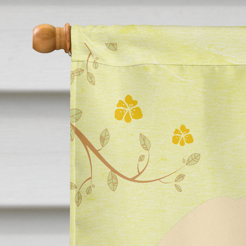 Easter Eggs Pekingese Cream House Flag 28x40 Porch Sleeve Pole Decorative Outside Yard Banner Artwork Wall Hanging, Polyester