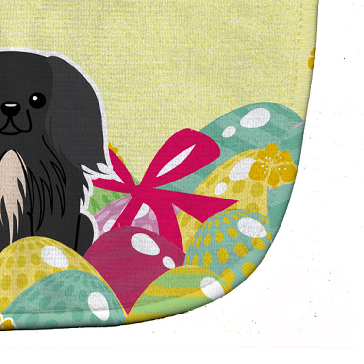 Easter Eggs Pekingese Black Baby Bib Easy-Clean Baby Bib Baby Feeding Accessory Baby Mealtime Essential, 10 x 13, Multicolor