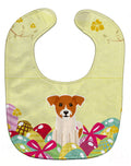 Easter Eggs Jack Russell Terrier Baby Bib Easy-Clean Baby Bib Baby Feeding Accessory Baby Mealtime Essential, 10 x 13, Multicolor