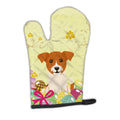 Easter Eggs Jack Russell Terrier Oven Mitt Heat Resistant Thick Oven Mitt for Hot Pans and Oven, Kitchen Mitt Protect Hands, Cooking Baking Glove