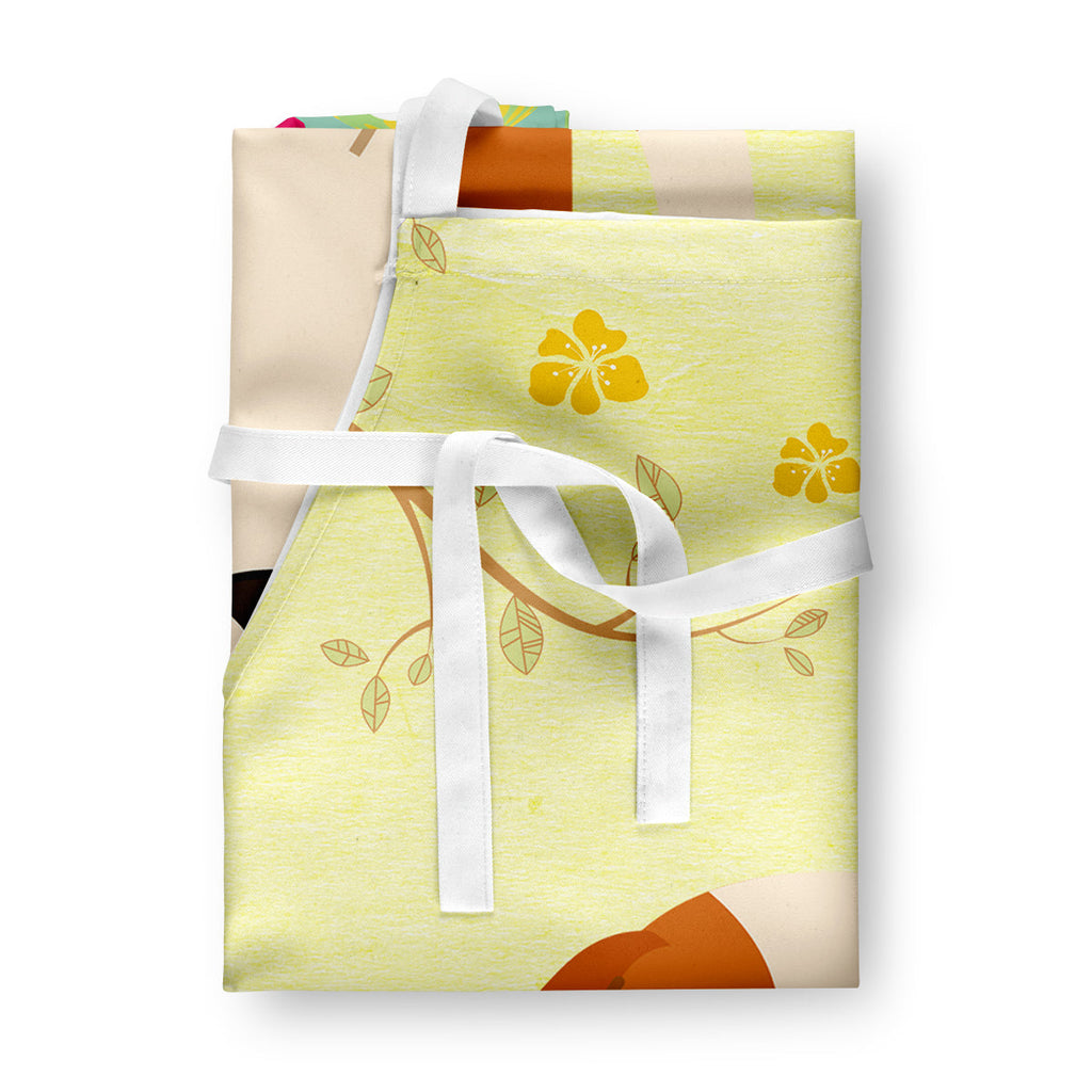 Easter Eggs English Foxhound Apron Cooking Kitchen Server Baking Crafts Gardening for Adult Women Men, Unisex, Large, Multicolor