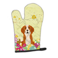 Easter Eggs English Foxhound Oven Mitt Heat Resistant Thick Oven Mitt for Hot Pans and Oven, Kitchen Mitt Protect Hands, Cooking Baking Glove