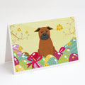 Easter Eggs Chinese Chongqing Dog Greeting Cards Pack of 8 Blank Cards with Envelopes Whimsical A7 Size 5x7