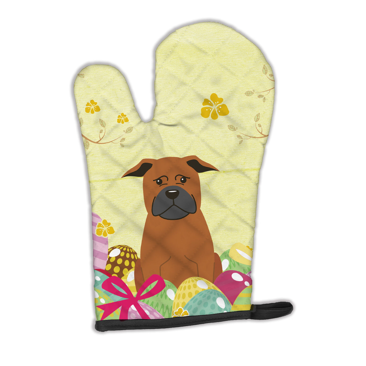 Easter Eggs Chinese Chongqing Dog Oven Mitt Heat Resistant Thick Oven Mitt for Hot Pans and Oven, Kitchen Mitt Protect Hands, Cooking Baking Glove