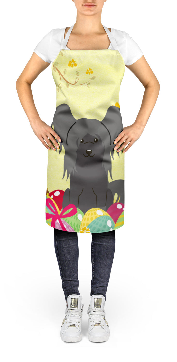 Easter Eggs Chinese Crested Black Apron Cooking Kitchen Server Baking Crafts Gardening for Adult Women Men, Unisex, Large, Multicolor