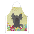 Easter Eggs Chinese Crested Black Apron Cooking Kitchen Server Baking Crafts Gardening for Adult Women Men, Unisex, Large, Multicolor
