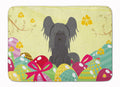 Easter Eggs Chinese Crested Black Memory Foam Kitchen Mat Machine Washable Anti-Fatigue Cushion Comfort Bath or Kitchen Rug