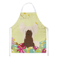 Easter Eggs Chinese Crested Cream Apron Cooking Kitchen Server Baking Crafts Gardening for Adult Women Men, Unisex, Large, Multicolor
