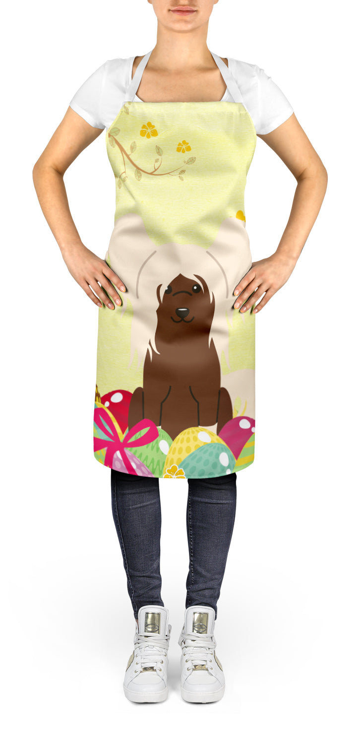 Easter Eggs Chinese Crested Cream Apron Cooking Kitchen Server Baking Crafts Gardening for Adult Women Men, Unisex, Large, Multicolor