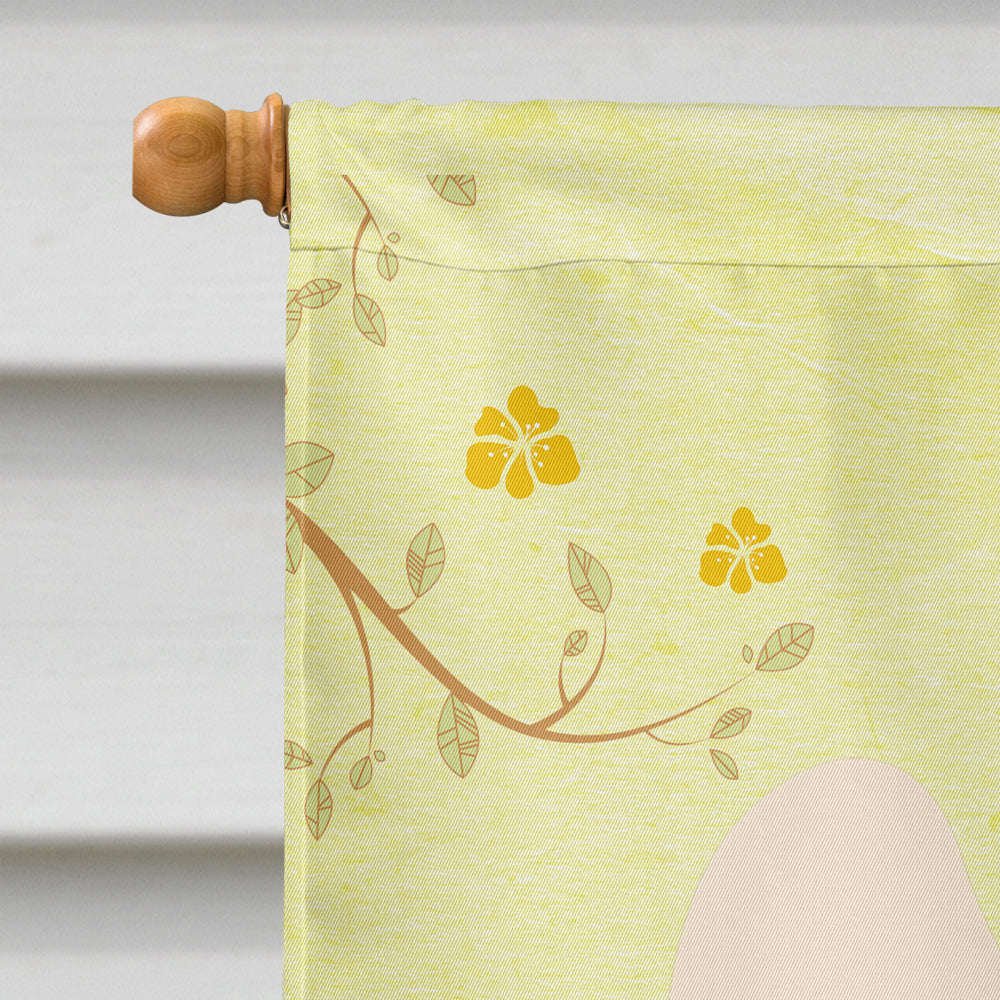 Easter Eggs Chinese Crested Cream House Flag 28x40 Porch Sleeve Pole Decorative Outside Yard Banner Artwork Wall Hanging, Polyester