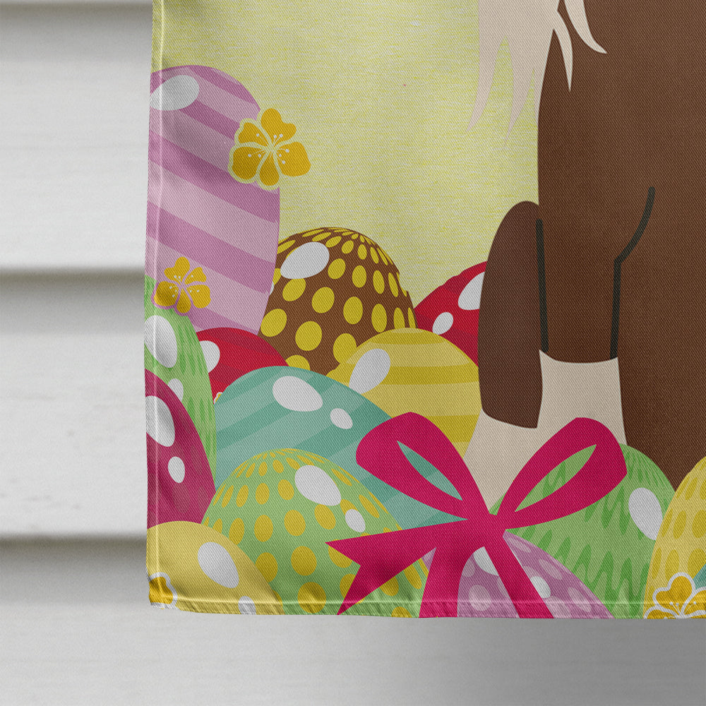 Easter Eggs Chinese Crested Cream House Flag 28x40 Porch Sleeve Pole Decorative Outside Yard Banner Artwork Wall Hanging, Polyester