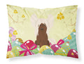 Easter Eggs Chinese Crested Cream Standard Pillowcase Lightweight Super Soft Easy Care Decorative Artwork Pillowcase, Standard