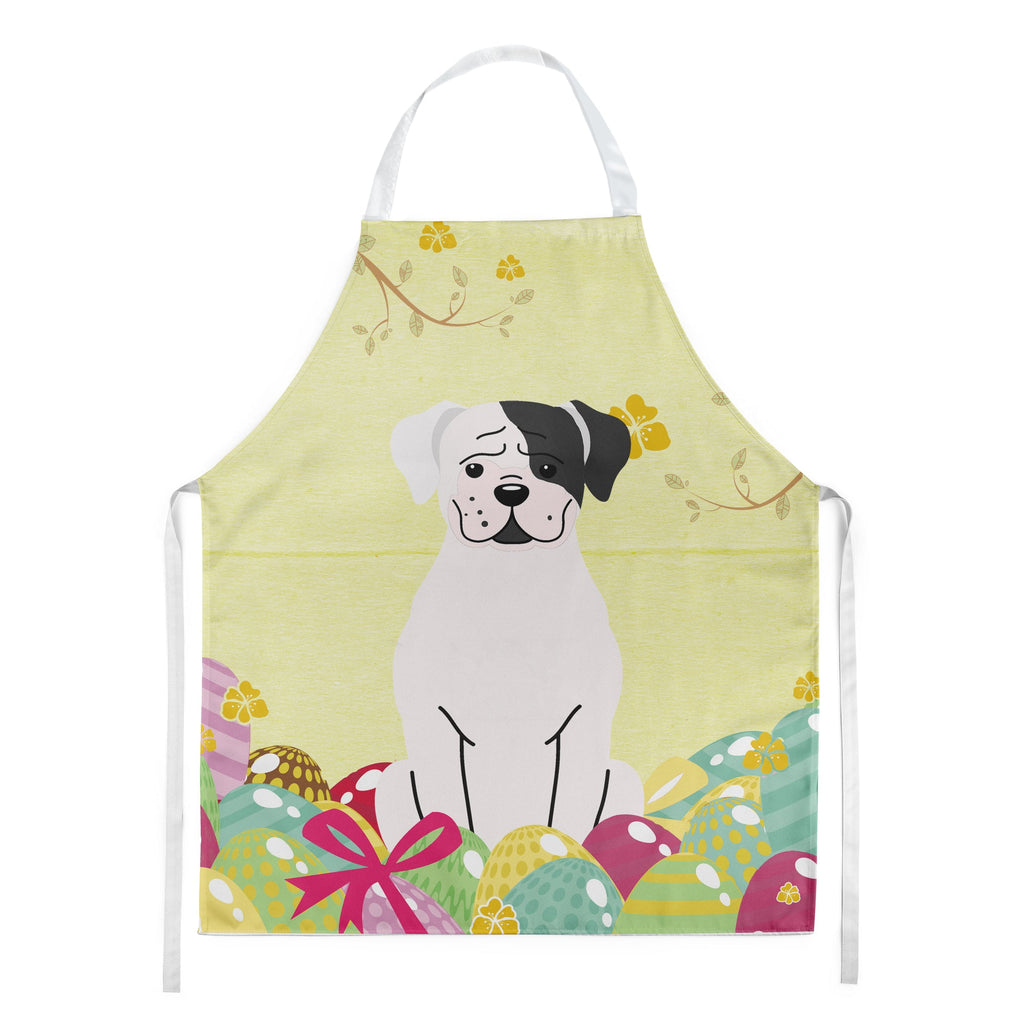 Easter Eggs White Boxer Cooper Apron Cooking Kitchen Server Baking Crafts Gardening for Adult Women Men, Unisex, Large, Multicolor