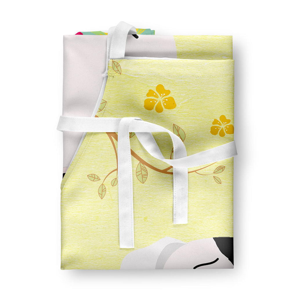 Easter Eggs White Boxer Cooper Apron Cooking Kitchen Server Baking Crafts Gardening for Adult Women Men, Unisex, Large, Multicolor