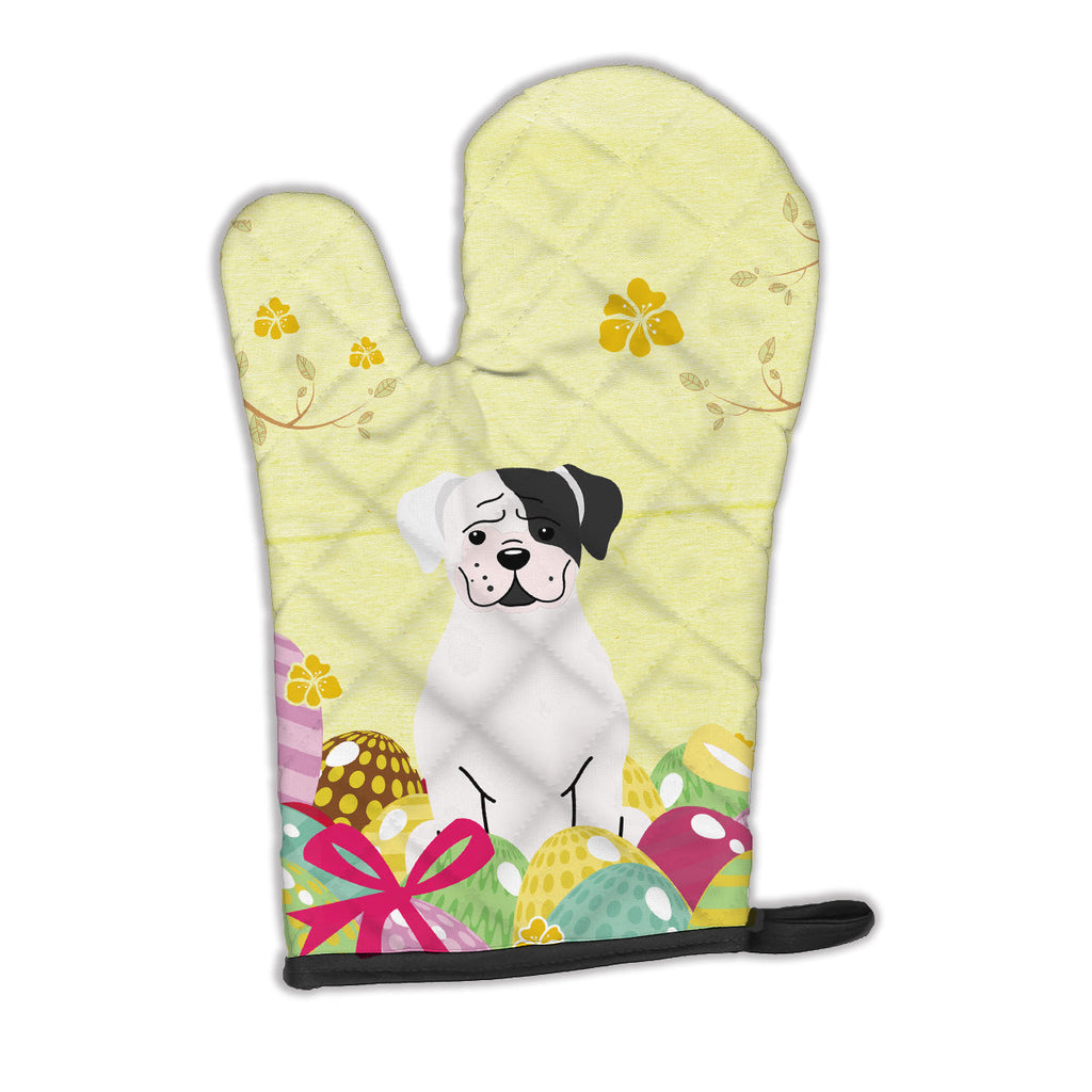 Easter Eggs White Boxer Cooper Oven Mitt Heat Resistant Thick Oven Mitt for Hot Pans and Oven, Kitchen Mitt Protect Hands, Cooking Baking Glove