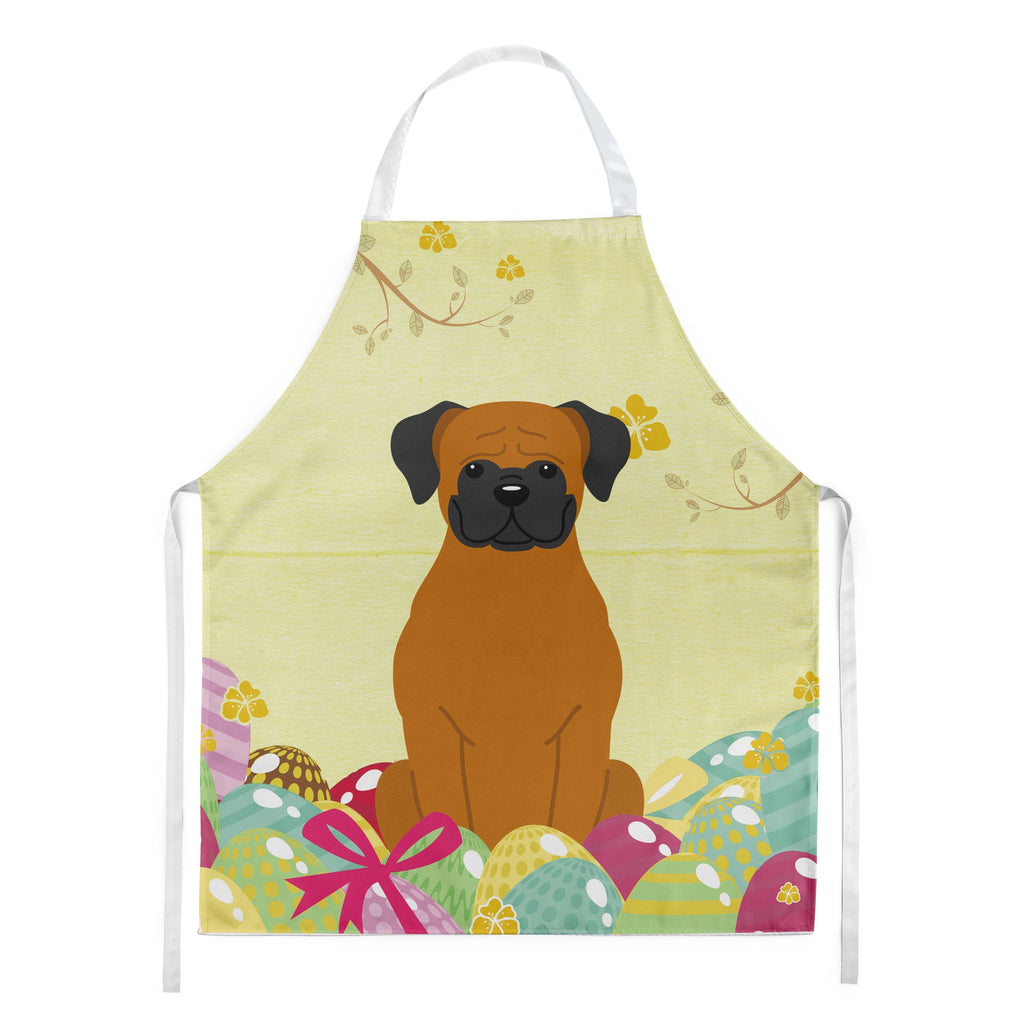 Easter Eggs Fawn Boxer Apron Cooking Kitchen Server Baking Crafts Gardening for Adult Women Men, Unisex, Large, Multicolor