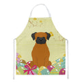 Easter Eggs Fawn Boxer Apron Cooking Kitchen Server Baking Crafts Gardening for Adult Women Men, Unisex, Large, Multicolor