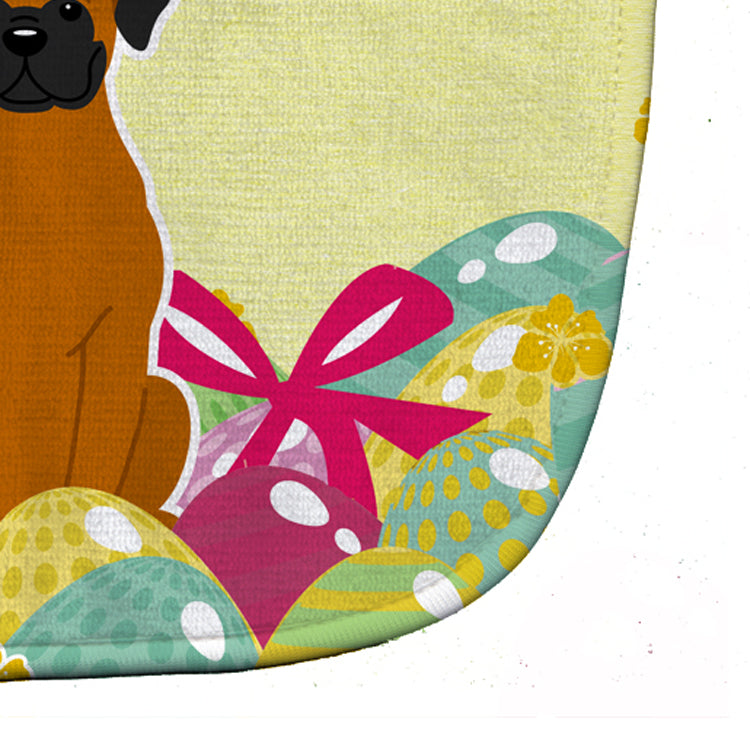 Easter Eggs Fawn Boxer Baby Bib Easy-Clean Baby Bib Baby Feeding Accessory Baby Mealtime Essential, 10 x 13, Multicolor
