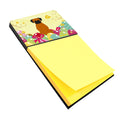 Easter Eggs Fawn Boxer Watercolor Sticky Note Holder Refillable Dispenser Desk Accessory 3x3 Pad Gift