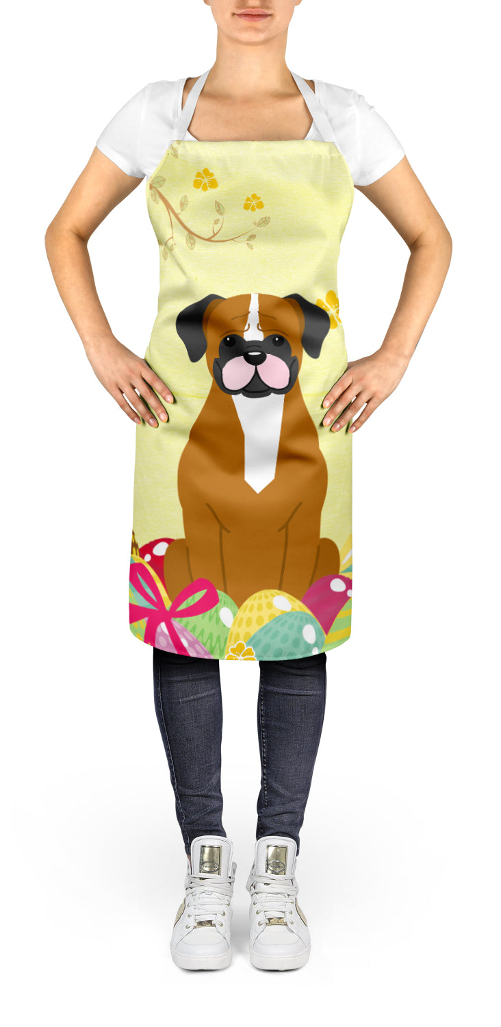 Easter Eggs Flashy Fawn Boxer Apron Cooking Kitchen Server Baking Crafts Gardening for Adult Women Men, Unisex, Large, Multicolor