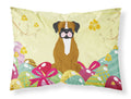 Easter Eggs Flashy Fawn Boxer Standard Pillowcase Lightweight Super Soft Easy Care Decorative Artwork Pillowcase, Standard