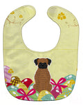 Easter Eggs Brindle Boxer Baby Bib Easy-Clean Baby Bib Baby Feeding Accessory Baby Mealtime Essential, 10 x 13, Multicolor