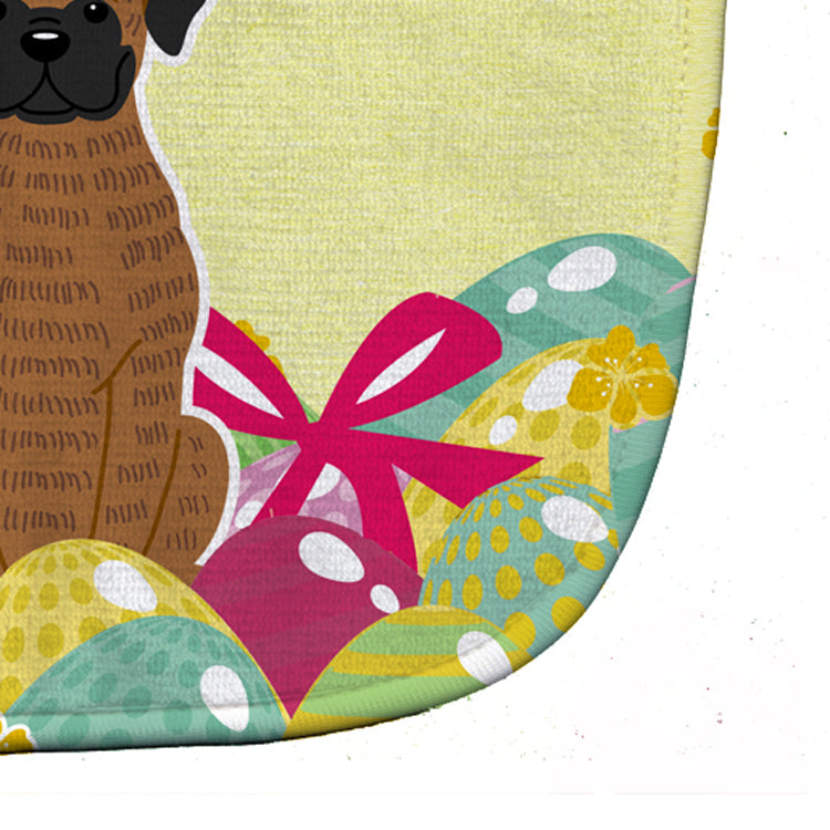 Easter Eggs Brindle Boxer Baby Bib Easy-Clean Baby Bib Baby Feeding Accessory Baby Mealtime Essential, 10 x 13, Multicolor