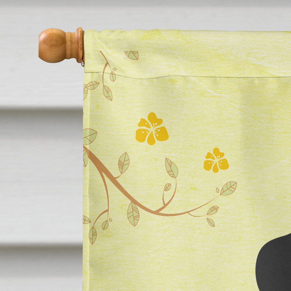 Easter Eggs Brindle Boxer House Flag 28x40 Porch Sleeve Pole Decorative Outside Yard Banner Artwork Wall Hanging, Polyester