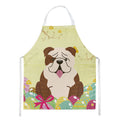 Easter Eggs English Bulldog Brindle White Apron Cooking Kitchen Server Baking Crafts Gardening for Adult Women Men, Unisex, Large, Multicolor