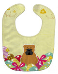 Easter Eggs English Bulldog Red Baby Bib Easy-Clean Baby Bib Baby Feeding Accessory Baby Mealtime Essential, 10 x 13, Multicolor