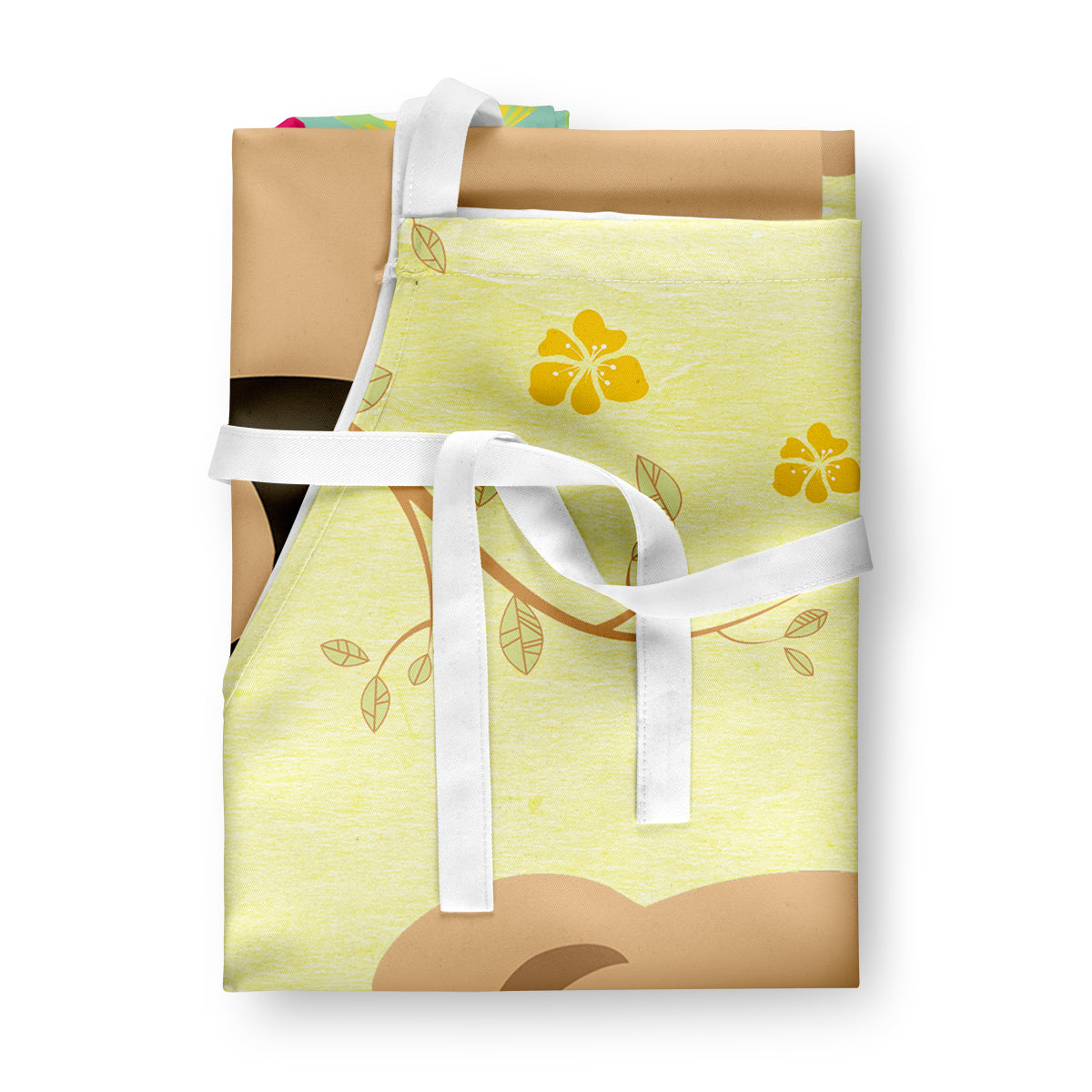 Easter Eggs English Bulldog Fawn Apron Cooking Kitchen Server Baking Crafts Gardening for Adult Women Men, Unisex, Large, Multicolor