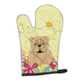 Easter Eggs English Bulldog Fawn Oven Mitt Heat Resistant Thick Oven Mitt for Hot Pans and Oven, Kitchen Mitt Protect Hands, Cooking Baking Glove