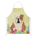 Easter Eggs English Bulldog Fawn White Apron Cooking Kitchen Server Baking Crafts Gardening for Adult Women Men, Unisex, Large, Multicolor